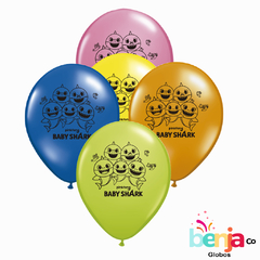 GLOBOS ESTAMPADOS BABY SHARK