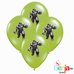 GLOBOS ESTAMPADOS HULK