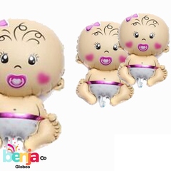 GLOBO BEBE ROSA 70CM