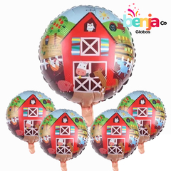 GLOBO ANIMALES DE GRANJA 45CM X10