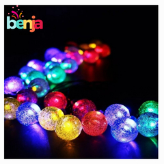 Guirnalda Led 28 Bolitas Transparente Multicolor Navidad