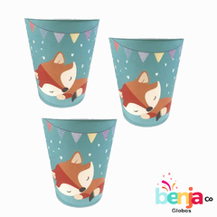 VASO DE POLIPAPEL LAMINADO ZORRO x6