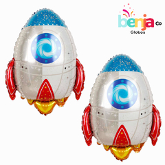 GLOBO ESPACIAL COHETE 40CM - comprar online