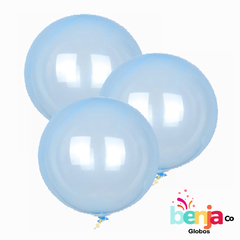 GLOBO BURBUJA PVC celeste 18"