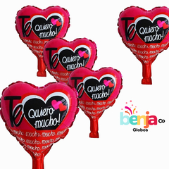 GLOBO TE QUIERO MUCHO 23CM MOD 12