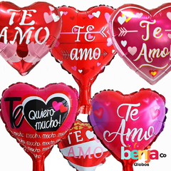 GLOBO TE QUIERO/TE AMO 23CM - PACK SURTIDO