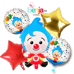 SET DE GLOBOS PLIM PLIM X5 PIEZAS