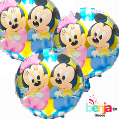 GLOBO MINNIE Y MICKEY BEBE 45CM