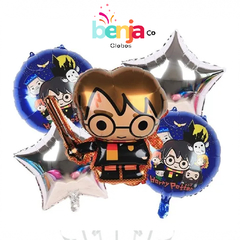 SET DE GLOBOS HARRY POTTER X5 PIEZAS