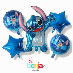 SET DE GLOBOS STICH X5 PIEZAS