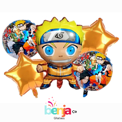 SET DE GLOBOS NARUTO X5 PIEZAS