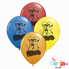 GLOBOS ESTAMPADOS NARUTO