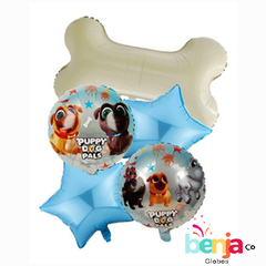 SET DE GLOBOS PUPPY DOG X5