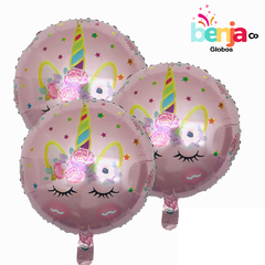 GLOBO UNICORNIO DREAMS ROSA 45CM - comprar online