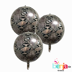 GLOBO ESFERA REPTIL 4D - ANIMAL PRINT 22" - comprar online