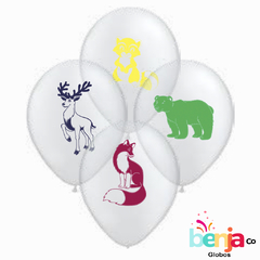 GLOBOS ESTAMPADOS BOSQUE CRISTAL