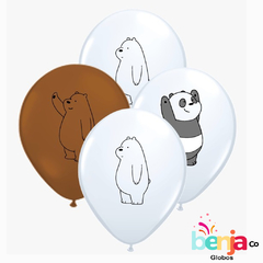 GLOBOS ESTAMPADOS OSOS ESCANDALOSOS