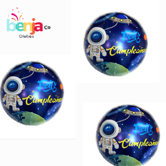 GLOBO HAPPY BIRTHDAY COHETE 45CM