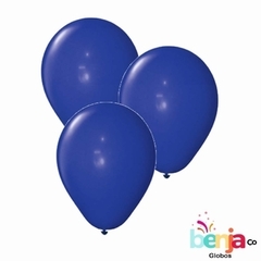 GLOBO 9" STANDARD AZUL OSCURO PARTY TIME X50U