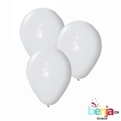 GLOBO 10" PERLADO BLANCO X50U