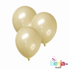 GLOBO 10" PERLADO CHAMPAGNE X50U