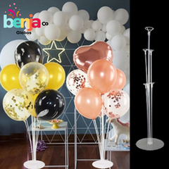 SOPORTE TRANSPARENTE P/7 GLOBOS 72 CM X1U