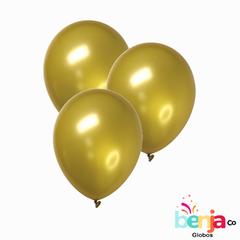 GLOBO 9" DORADO GLOBOX X25U