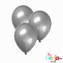 GLOBO 9" PLATA GLOBOX X25U