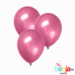 GLOBO 12" PERLADO ROSA PARTY TIME X25U - comprar online