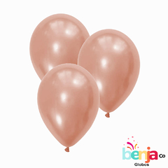 GLOBO 5" ROSA GOLD GLOBOX X50U