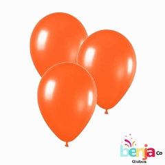 GLOBO 12" PERLADO NARANJA PARTY TIME X25U