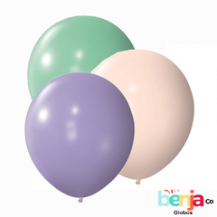 GLOBO PIÑATA 24" COLORES PASTELES - PARTY TIME X10