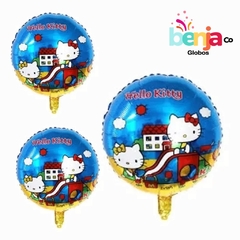 GLOBO HELLO KITTY AZUL 45CM