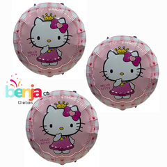 GLOBO KITTY A CUADROS 45CM