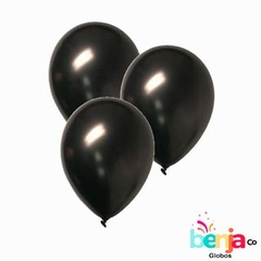 GLOBO 12" PERLADO NEGRO GLOBOX X50U