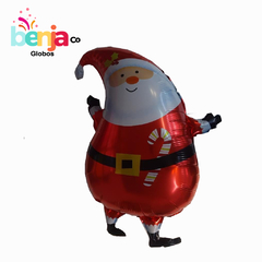 GLOBO PAPA NOEL CON BASTON 70CM