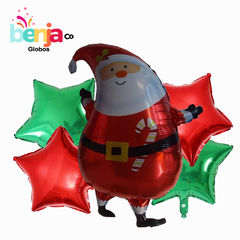 SET DE GLOBOS NAVIDAD X5 PIEZAS