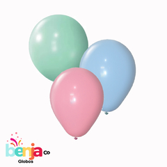 GLOBO 10" STANDARD PASTEL SURTIDO X50U