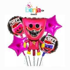 SET DE GLOBOS POPPY PLAYTIME X5 PIEZAS