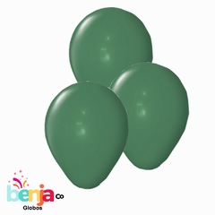 GLOBOS VERDE OLIVA STANDARD 11" X50U