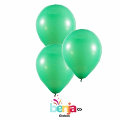 GLOBO VERDE HOJA STANDARD 11" X50