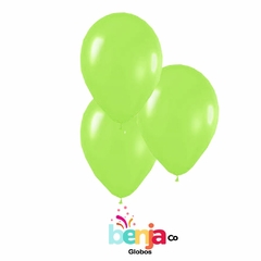 GLOBOS VERDE MANZANA STANDARD 11" X50U