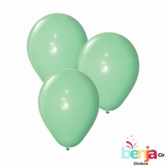 PARTY TIME 9" PASTEL VERDE X 25U