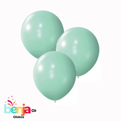 GLOBO 10" STANDARD VERDE PASTEL X50U