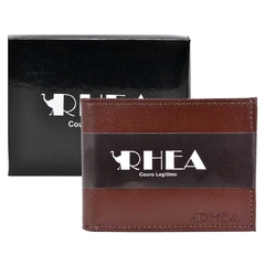 Carteira Masculina Couro Pequena Rhea Porta Cartao Ref0500