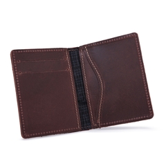 Carteira Masculina Porta Cartao Couro Mini Slim Cedulas CNH Oferta - loja online