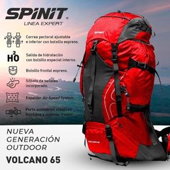 Mochila Spinit Volcano 65 litros - comprar online