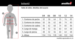 Campera Ansilta Niños Pinocho 3 Micropolar Ponteporto en internet