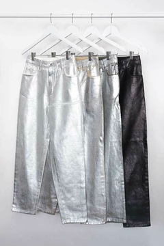 PANTALON MOM FOIL - Montecarlo