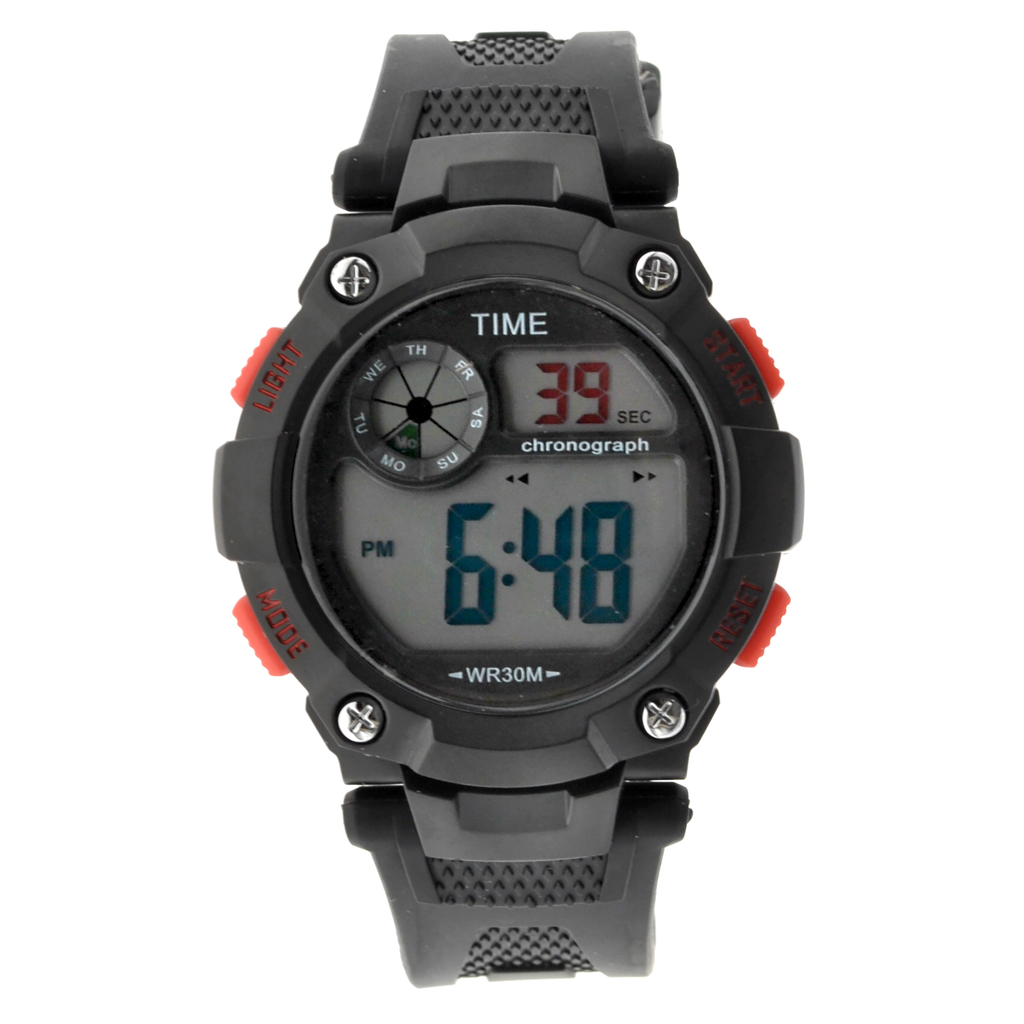 Reloj Hombre Digital Marca Time SUMERGIBLE - 6 Meses De Garantia + ESTUCHE  / TM-20